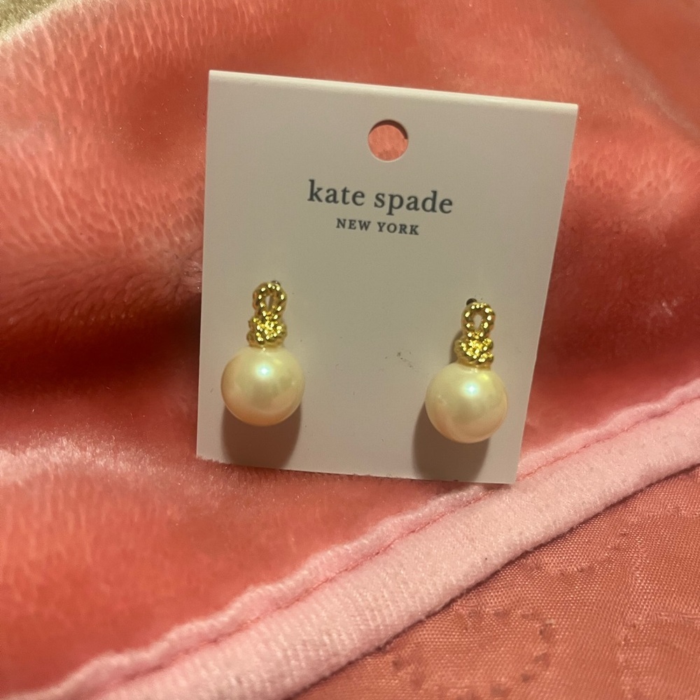 Kate Spade Gold Stud Earrings - Picture 3 of 4